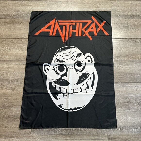 ANTHRAX Flag 2006 Fabric POSTER Thrash Y2K - Picture 1 of 2